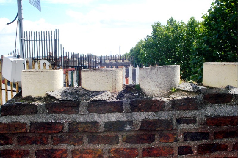 Before chimney repair on a Dublin home by D. Coakley Ltd. Ireland